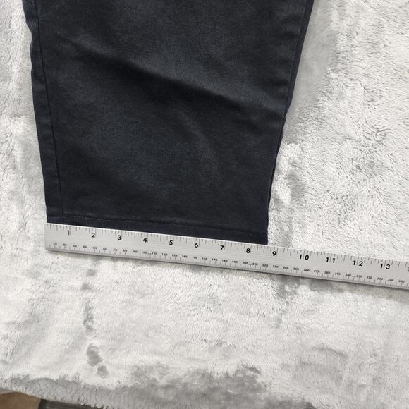 Venezia Jeans Womens 28 Black High Rise Crop Capri Tapered Stretch Denim Casual - Picture 9 of 11